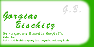 gorgias bischitz business card